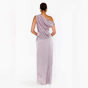 SHOW ME YOUR MUMU Jodie Dress In Dusty Purple Luxe Satin thumbnail 3