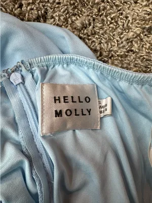 Hello Molly Mini Dress Blue thumbnail 4