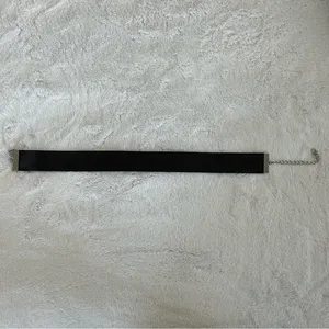 RARE Vintage Victorias Secret Black Satin Logo Choker Necklace One Size thumbnail 3