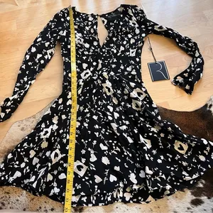 RARE Reformation NWT F‎ Off Hate You Heart Print Primrose Dress Sz XS thumbnail 10