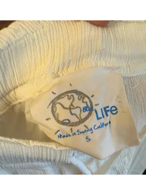 Blue Life white lounge beach womens pants, size Small thumbnail 3