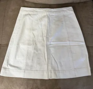 Francesca's Miami White Denim Mini Skirt thumbnail 5