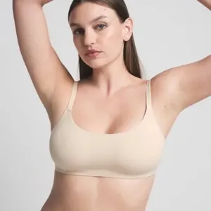 Skims Wear Everywhere Scoop Bralette Cream Loungewear Unpadded Comfy Sleep Bra thumbnail 5