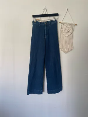 Pilcro The Skipper High Rise Wide Leg Jeans thumbnail 2