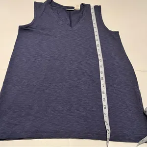 St. Tropez West‎ Womens Size Small Blue Sleeveless Top Shirt Modal Blend Coastal thumbnail 6