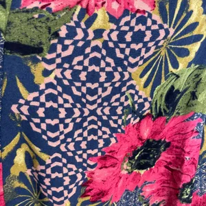 Abercrombie &‎ Fitch Dress Mini Lace-Up Back Floral Graphic Pattern Button-Up XS thumbnail 9