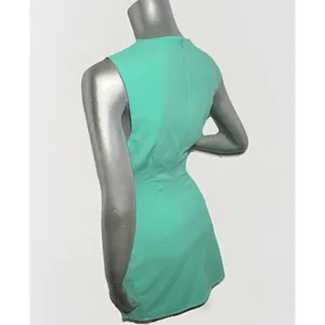 ELLIATT Small Mint Green Ruched Sleeveless Sheath Dress thumbnail 8