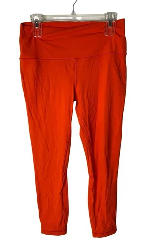 Lululemon Align Pant 25" orange women's size 12 W5CTCS thumbnail 1