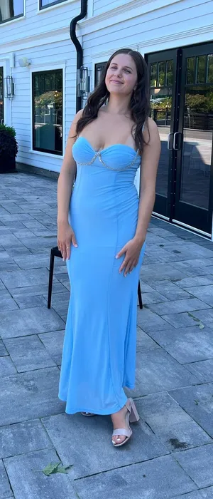 Hello Molly Blue Dress thumbnail 1