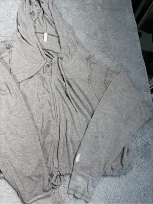 Free people FP movement Gray Hooded Zip-Up Sweatshirt small thumbnail 5