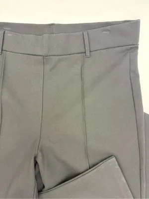 Quince Ultra-Stretch Ponte Flare Leg Pants Black 30” Inseam Office Career thumbnail 9