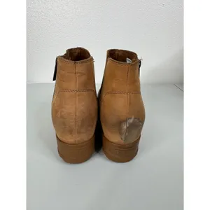Sorel Brown Leather Wedge Ankle Boots Size‎ 10 thumbnail 4