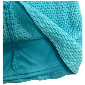 Lilly Pulitzer Dress Womens Medium Blue Teal Textured Shift Resort Beach Coastal thumbnail 6