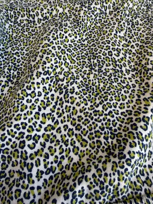 T.La Leopard Print Puff Sleeve Top - Light Green & Blue Size Small - C69-037 thumbnail 9