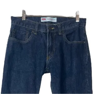 Levi’s Jeans 505 Regular Mid Rise Dark Wash Unisex Women’s Men's Size 28 X 28 thumbnail 3