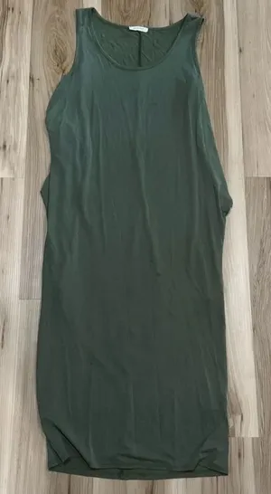 Promesa Green Midi Dress With Pockets Women’s Medium thumbnail 1