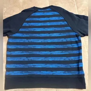 Nike Sweatshirt Size XL Men’s Women’s Crewneck Stripes Blue Pullover thumbnail 6