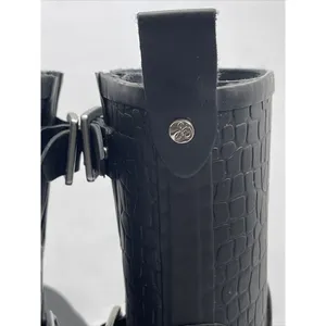 Sam Edelman Keigan Boots Croc Embossed Size 7M Waterproof thumbnail 4