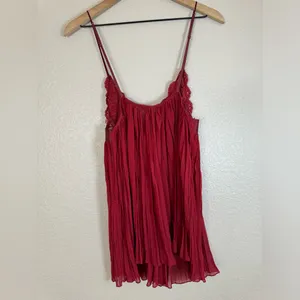 Vintage 90’s 2000’s Victoria’s Secret Chemise Sheer Burgundy with Lace & Bow L thumbnail 10