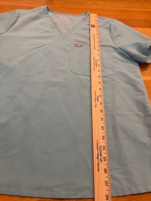 Figs women’s Catarina seaglass scrub top size xlarge. thumbnail 4