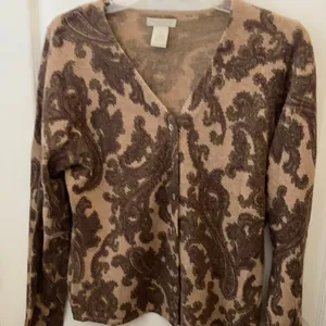 FINAL MARKDOWN Deane & white lambs wool blend cardigan petite large Tan Size undefined thumbnail 1