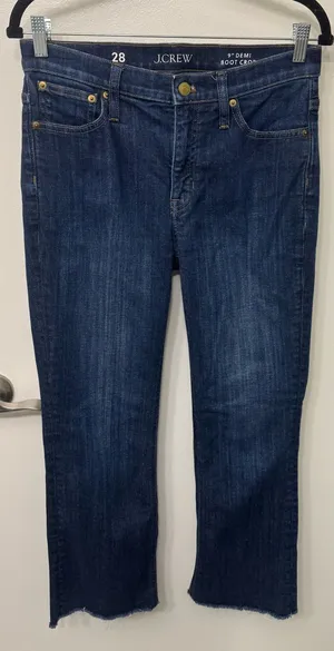 EUC J.Crew 9" Demi Boot Crop thumbnail 1
