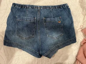 roxy tie demin shorts thumbnail 4