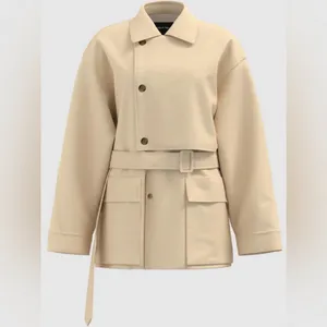 Urban Revivo Women’s Beige Trench Coat Size S thumbnail 3