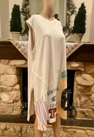 We The Free Tunic Tank / Mini Dress With Patchwork M thumbnail 7