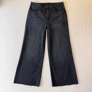 Joe's Jeans Persephone Wide Leg Ankle Jeans 31 Black Raw Hem 90s Minimalist thumbnail 2