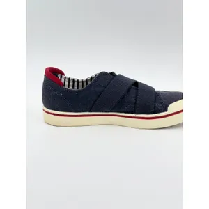 KEEN Womens 8 Elsa Gore Canvas Slip On Sneakers Navy Blue Red Stripe 1023165 thumbnail 6