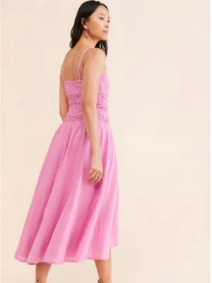 Free People Small Sparkling Moment Midi Barbiecore Y2K Fairycore McBling Dress thumbnail 2