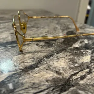 Elegant Gold Frame Glasses thumbnail 4