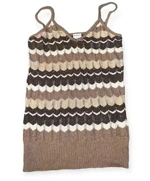 Y2k Striped retro cami Size XL thumbnail 1