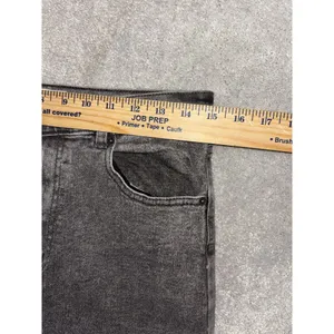ardene 90s jeans‎ size 09 30x31 high rise gray wash EUC Wide Leg Straight thumbnail 6