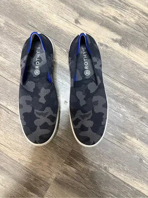 Rothy's Women's Slip-On Flats in Gray Camo thumbnail 3