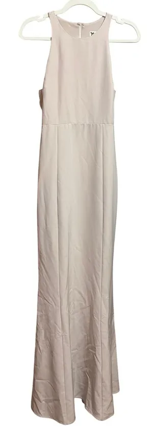 Show‎ Me Your Mumu Chicago High Neck Maxi Dress Pale Pink Sz M thumbnail 1