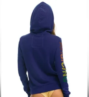 Aviator Nation Purple vail relaxed hoodie thumbnail 2