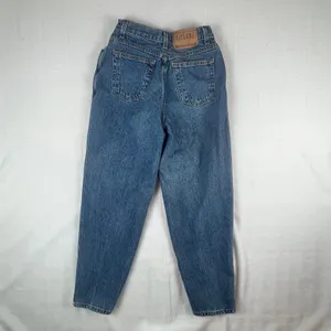 Gitano High Waisted Mom‎ Jeans Womens 10 Petite Blue Excellent Vintage 90s Taper thumbnail 3