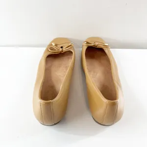 Vionic Klara Leather Slip On Cap-Toe Ballet Flats Brown Nappa Leather US 8 thumbnail 4