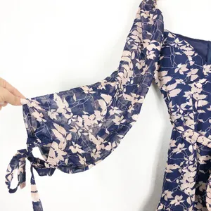 NWT Petal & Pup Navy Floral Mini Dress Size Small Long Sleeve Aline Ruffle thumbnail 10