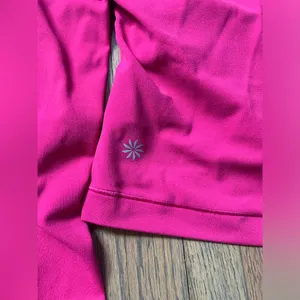 Athleta pink transcend wrap long sleeve medium thumbnail 7
