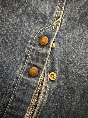 Vintage Levi’s Made in USA Denim Maxi Skirt thumbnail 4
