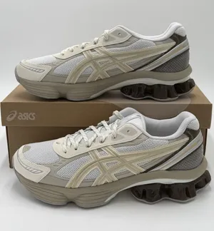 Asics Gel Kinetic Fluent Mens Size 8.5 / Womens 10 White / Marzipan 1203A591-102 thumbnail 1