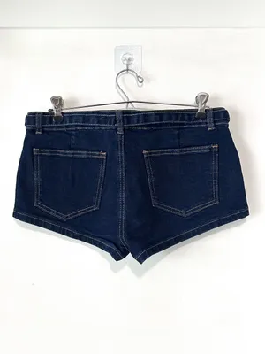 Edikted Ciel Low Rise Denim Micro Shorts Medium thumbnail 5