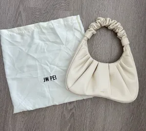 JW PEI Gabby Cream Scrunch Handle Shoulder Bag thumbnail 1