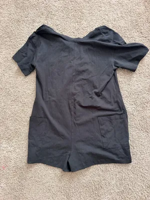 NWT Fashion oversized women's casual romper jumpsuit black size xs thumbnail 6