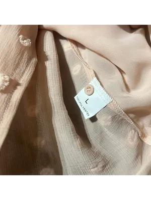 Light Beige Sheer Button thumbnail 2