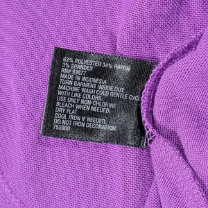 Worthington Purple Long‎ Sleeve Rhinestone Embellished Zipper Neck Top Shirt L thumbnail 9