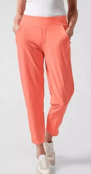 Athleta Brooklyn Ankle Pant Sunset Glow Orange Size 6 P Athleisure Travel thumbnail 6
